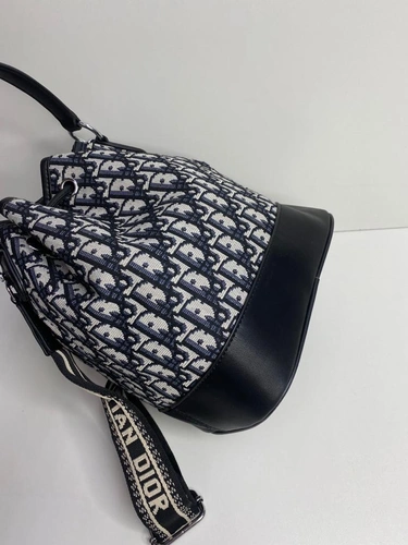 Сумка-рюкзак Christian Dior из текстиля с рисунком-монограммой 21/26/14 см фото-5