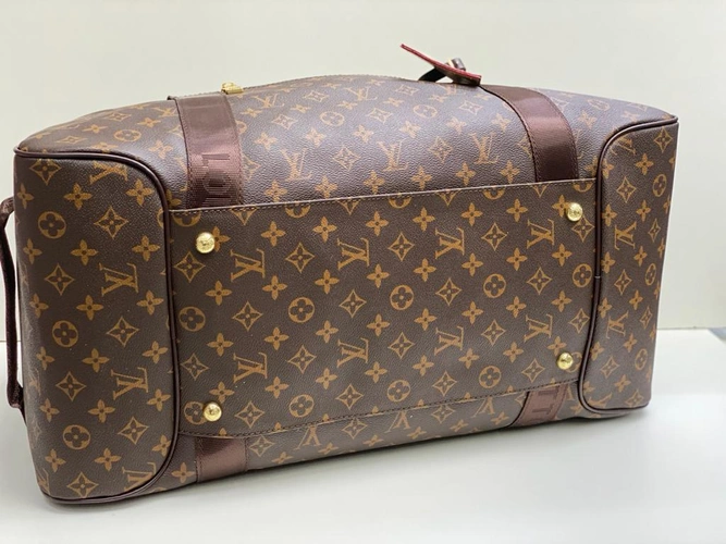 Дорожная сумка Louis Vuitton из канвы коричневая 53/28/15 см A83645 фото-2