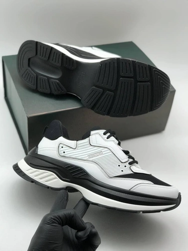 Мужские кроссовки Berluti черно-белые коллекция 2021-2022 фото-4