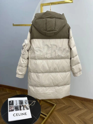 Женское премиум-люкс пальто bottega veneta белое/темно-бежевое A6133 фото-4
