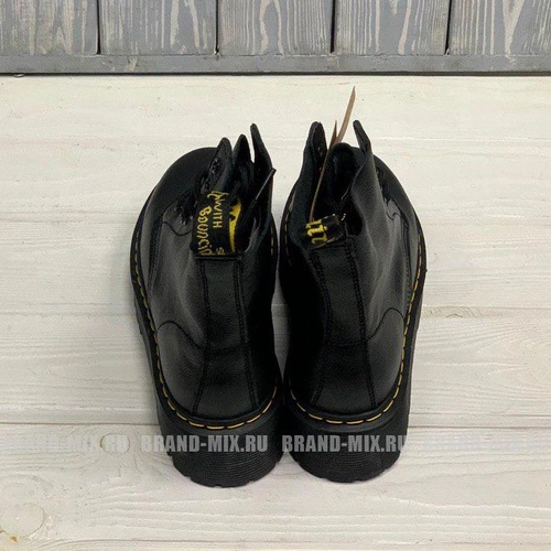 Мартинсы ботинки Dr Martens 1460 Jadon на платформе чёрные фото-3