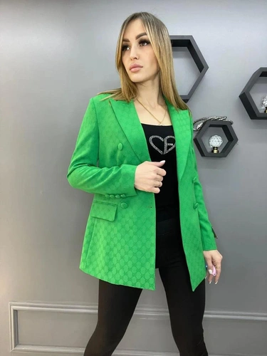 Женский премиум-люкс пиджак gucci зелёный A6238