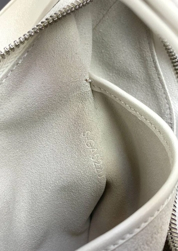 Женская сумка-багет Celine из натуральной кожи качество премиум-люкс белая 23/14/7 см фото-7
