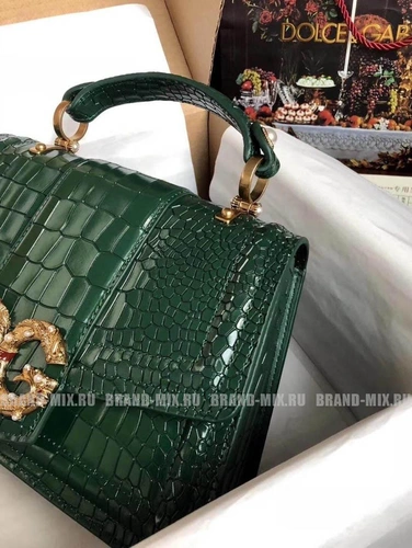 Сумка Dolce & Gabbana Amore Bag In Green Leather фото-5
