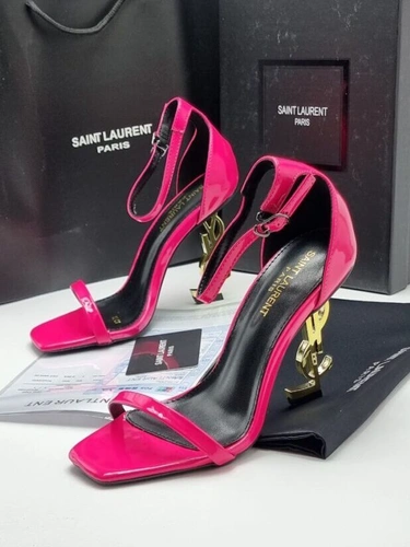 Туфли-босоножки Yves Saint Laurent Opyum A105998 Patent Leather Pink