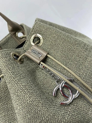Рюкзак Charlie Chanel тканевый серый 27/28/20 см фото-4