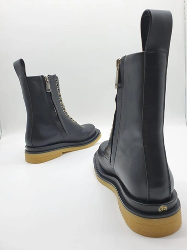 Ботинки женские Bottega Veneta черные A52305 фото-3
