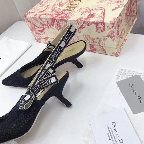 Туфли-босоножки женские Christian Dior черные коллекция 2021-2022 A74473 фото-4