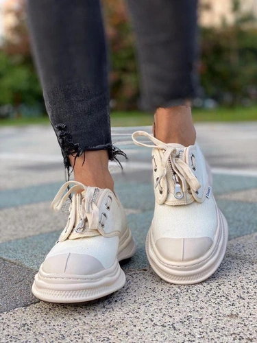 Кроссовки женские Chanel белые A54968 фото-6