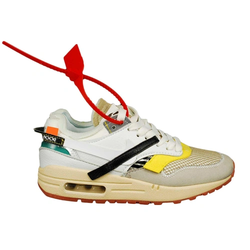 Кроссовки Nike Air Max 1S x Virgil Abloh x BespokeIND Create x Off-White AA7293-100 Leather White фото-6