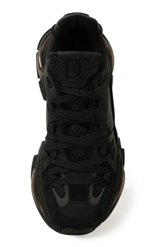Кроссовки мужские кожаные Dolce & Gabbana A104468 черные фото-4