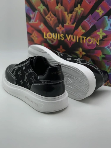 Мужские кроссовки Louis Vuitton черные премиум-люкс коллекция 2021-2022 A79952 фото-3