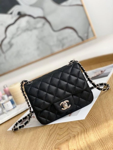 Женская сумка Chanel черная A79398 премиум с логотипом Размер: 25*15*8 см