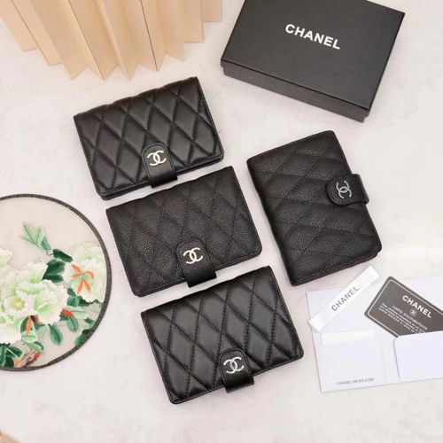 Карманный бумажный органайзер (еженедельник) Chanel черный с логотипом 15/10 см