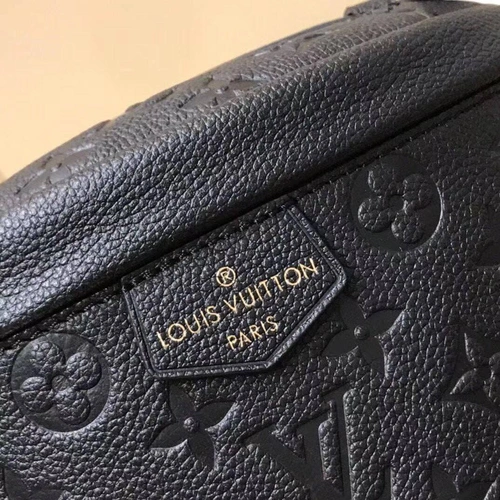 Поясная сумка Louis Vuitton тиснёная кожа Monogram Empreinte премиум-люкс черная 23/16/10 фото-7