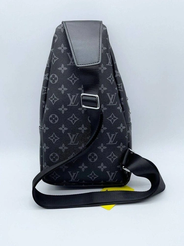 Мужская сумка-кобура Louis Vuitton A103907 из канвы серая 33:18:9 см фото-4