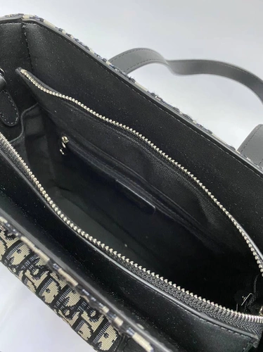 Женская сумка Dior Oblique из жаккардовой ткани 32/27/12.5 A65748 фото-2