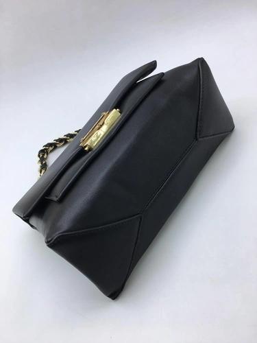 Женская кожаная сумка Michael Kors черная A51312 фото-4