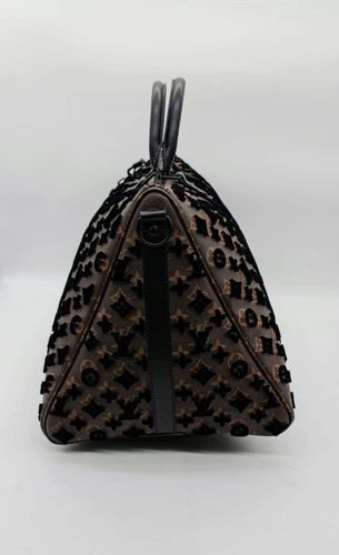Дорожная сумка Louis Vuitton коричневая 50/30/20 коллекция 2021-2022 фото-3