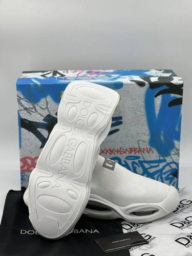 Кроссовки мужские Dolce & Gabbana Wave Sock Low A105632 белые фото-2