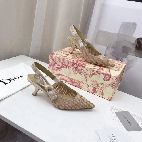 Туфли-босоножки женские Christian Dior бежевые коллекция 2021-2022 фото-7