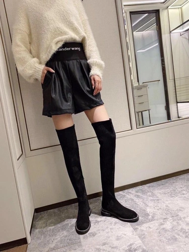 Ботфорты кожаные Givenchy черные A57482 фото-6