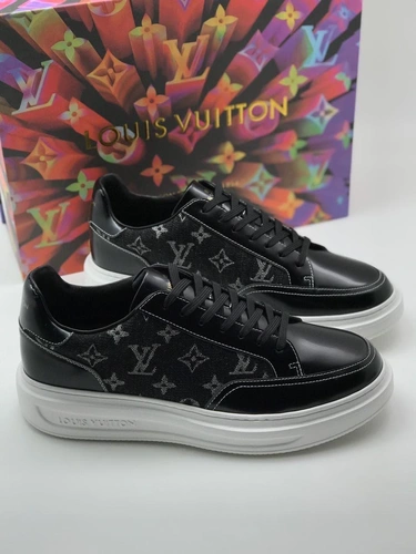 Мужские кроссовки Louis Vuitton черные премиум-люкс коллекция 2021-2022 A79952