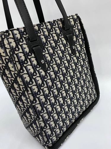 Женская сумка Dior Oblique из жаккардовой ткани 32/27/12.5 A65748 фото-7