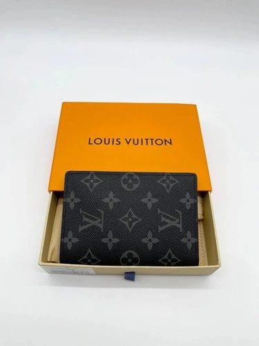Обложка для паспорта Louis Vuitton A104093 серая 14/10 см