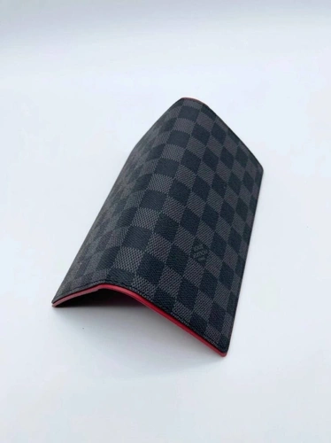 Бумажник Louis Vuitton Brazza A104055 серый / внутри красный 19:10 см фото-4