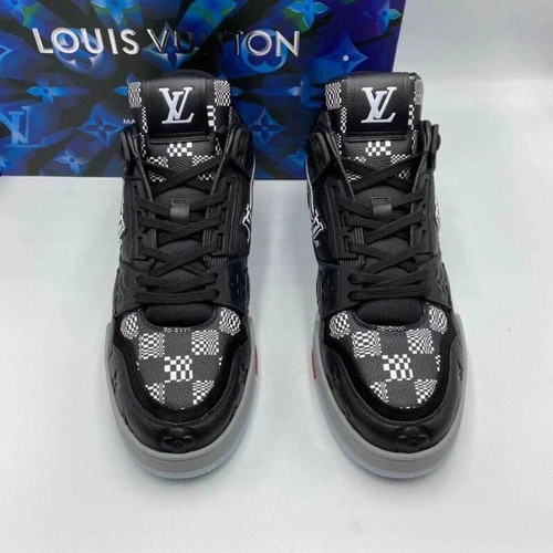Мужские кроссовки Louis Vuitton черные коллекция 2021-2022 A69033 фото-4
