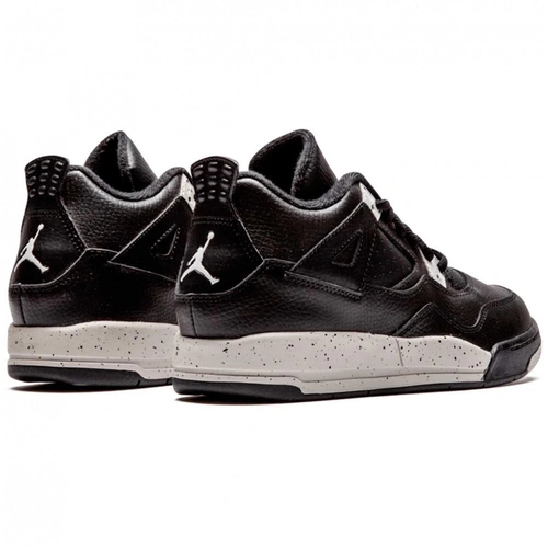 Кроссовки Nike Air Jordan 4 Retro Black/Black/White фото-4