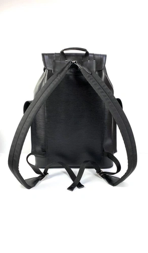 Рюкзак Louis Vuitton Christopher из кожи Epi премиум люкс черный 41/48/13 см фото-4