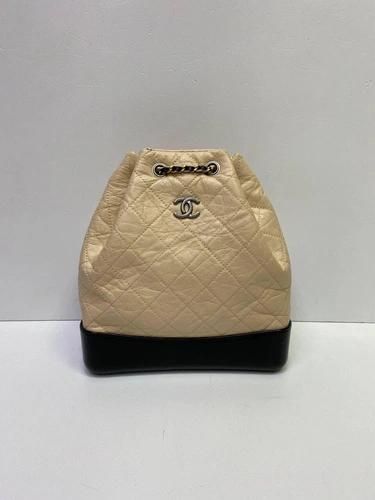 Рюкзак Charlie Chanel премиум-люкс бежевый 26х24х10