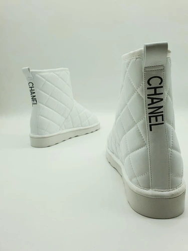 Угги женские Chanel белые коллекция 2021-2022 A60693 фото-4
