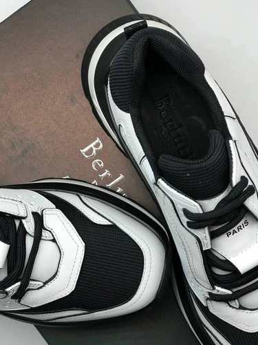 Мужские кроссовки Berluti черно-белые коллекция 2021-2022 фото-3
