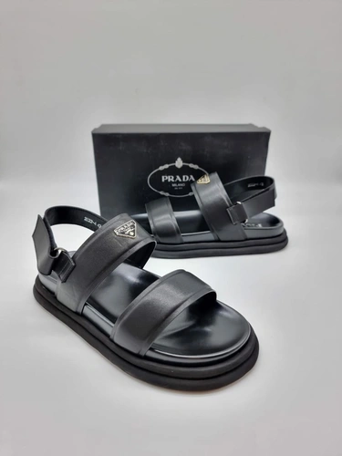 Мужские сандалии Prada Sporty A109012 черные фото-2
