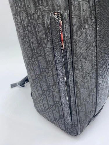 Рюкзак Christian Dior черный с кожаными вставками 42/30 см фото-3