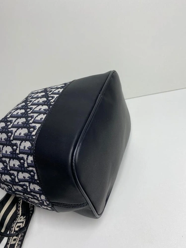 Сумка-рюкзак Christian Dior из текстиля с рисунком-монограммой 21/26/14 см фото-4