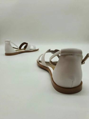 Босоножки женские Hermes Chypre Sandals A110018 замшевые бежевые фото-4