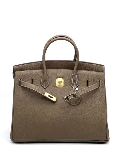 Женская сумка Hermes Birkin 35×26 см A109375 бежевая фото-5