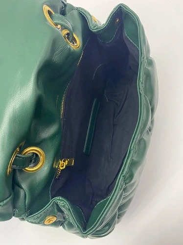 Женская кожаная сумка Balenciaga зеленая 25/17 коллекция 2021-2022 фото-2