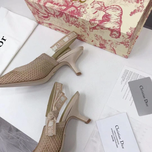 Туфли-босоножки женские Christian Dior бежевые коллекция 2021-2022 фото-5