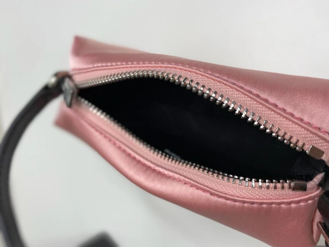 Женская сумка-клатч Alexandеr wang тканевая розовая 17/10/6 см фото-2