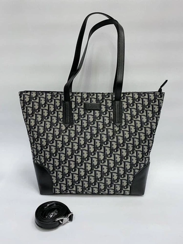 Женская сумка Dior Oblique из жаккардовой ткани 32/30/13 фото-4