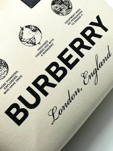 Сумка Burberry A106485 тканевая белая фото-2