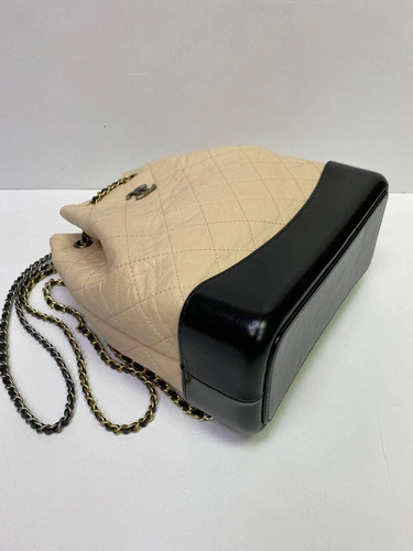 Рюкзак Charlie Chanel премиум-люкс бежевый 26х24х10 фото-4