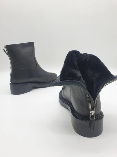 Ботинки женские зимние Chanel черные коллекция 2021-2022 A60553 фото-3