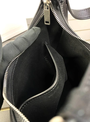 Женская сумка-багет Celine из натуральной кожи качество премиум-люкс черная 23/14/7 см фото-7
