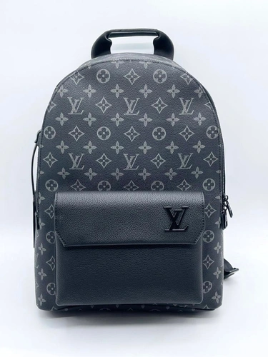 Кожаный рюкзак Louis Vuitton A104310 серый 45/25/16 см фото-3
